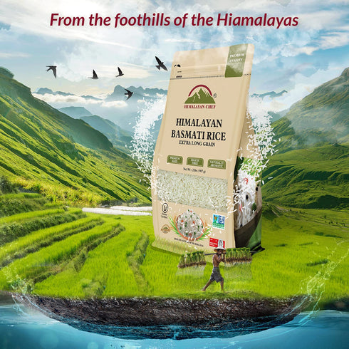 Himalayan Chef Basmati Rice Extra-Long Grain | 2 lbs